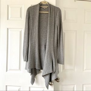 AllSaints grey waterfall cardigan